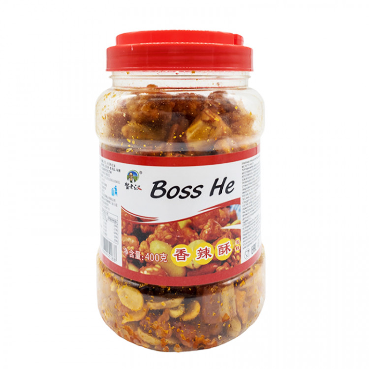Китайский перчик с арахисом Boss He, банка 400 г