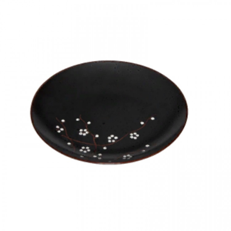 Тарелка круглая 23,5 см (Цветы Блэк) АР101296-Е