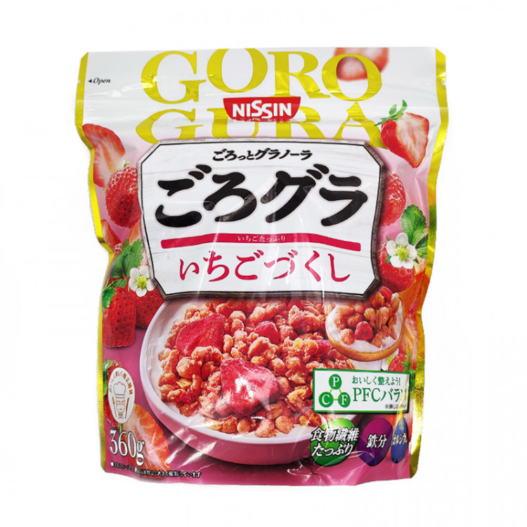 Мюсли клубничные с ягодами Nissin, 360 г